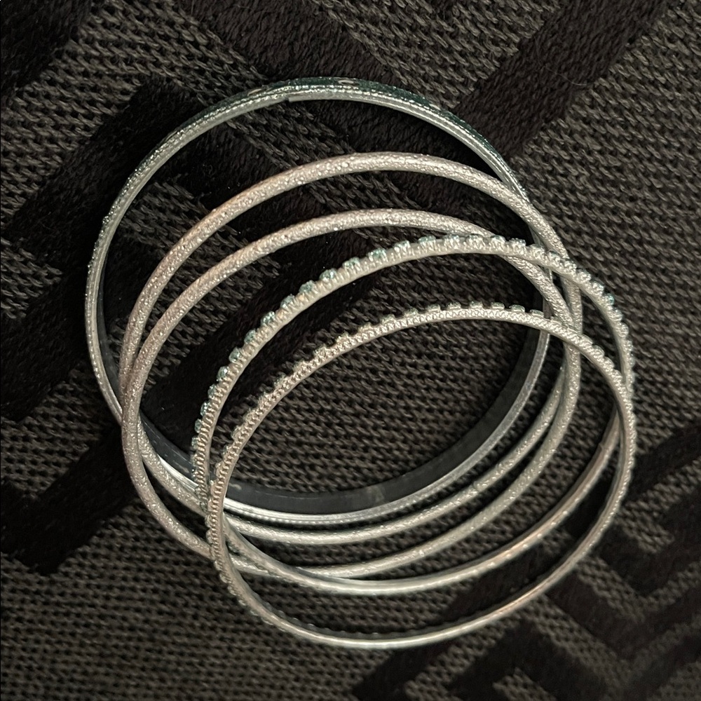 Elegant fashion Bangle Set sky blue
